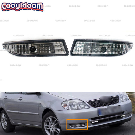 for Toyota for Corolla Converse E12 Luxury Sedan E12 2001-2004 Front Bumper Fog Lights with Bulbs