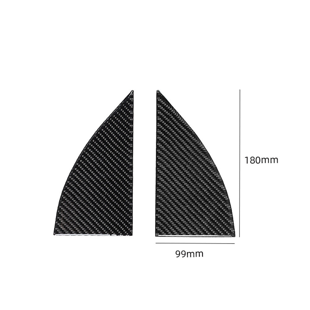 for Toyota Tacoma 2016-2022 Carbon Fiber Interior Door A-pillar Cover Trim Black