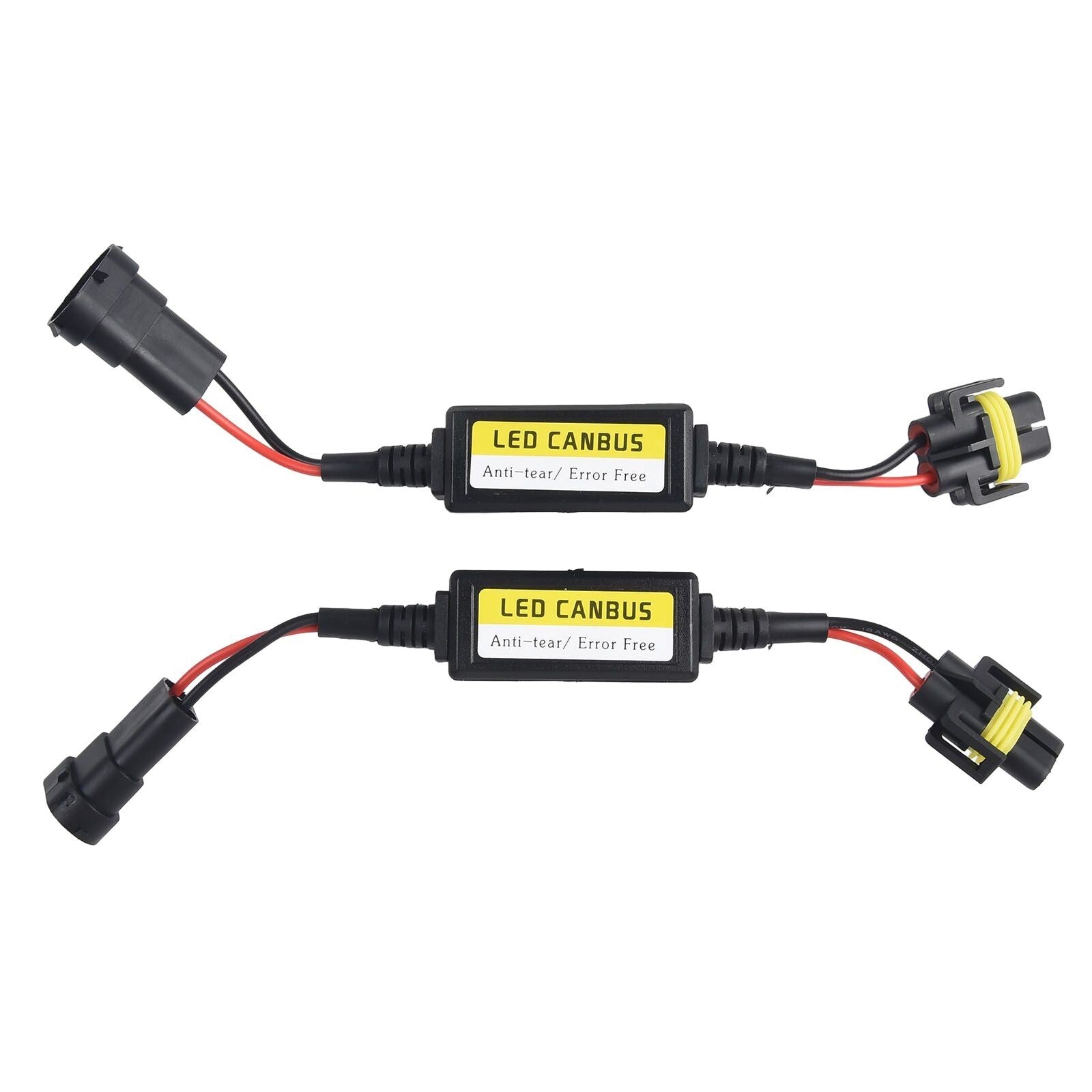 2X LED H11 Headlight Canbus Error Anti Flicker Resistor Canceller Decoder