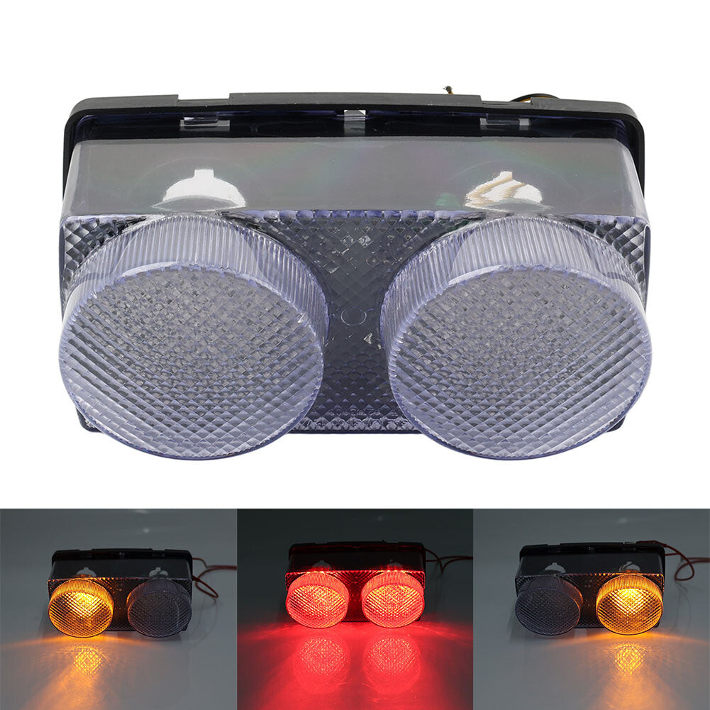 Motorcycle Clear Rear Tail Light Brake Turn Signal Lamp for Yamaha YZF R1 98-99