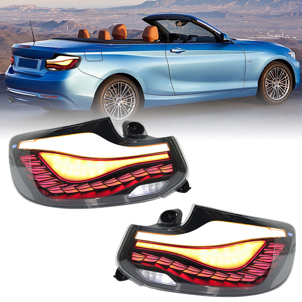 2× Für for BMW 2er F22 F23 M2 F87 2014-2019 Bremsleuchten Rückleuchten Rücklicht