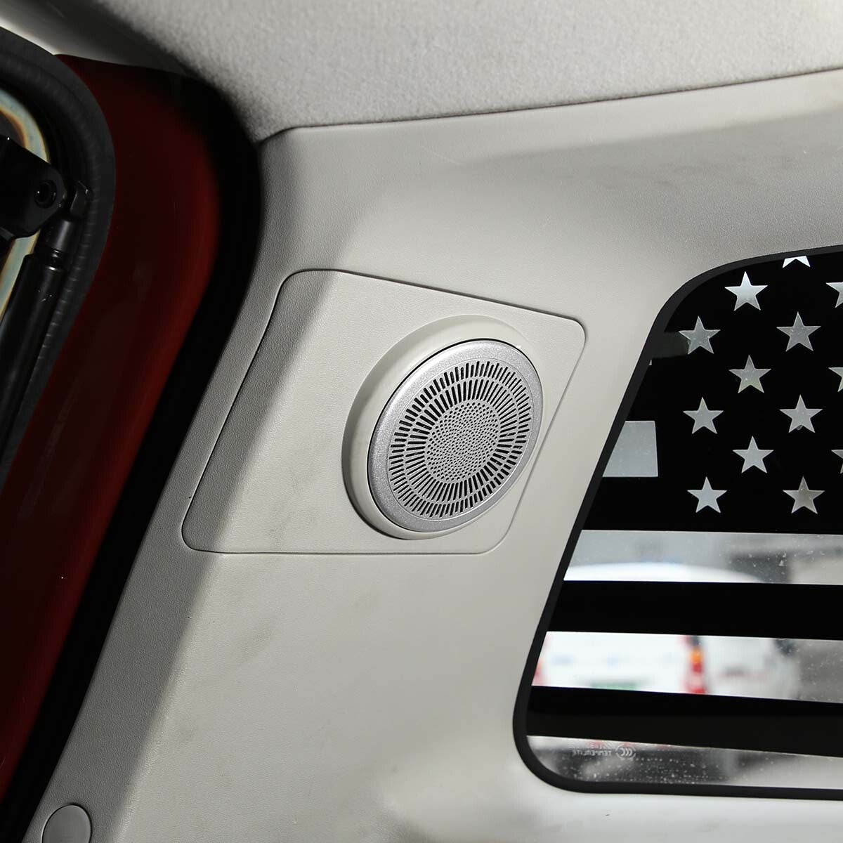 Carbon fiber ABS internal AC mode button protective cover suitable for Nissan Titan 2016-24