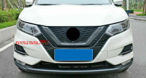 1P for Nissan Rogue Sport 2020-2021 Carbon ABS Front Grille Cover Trim Replace