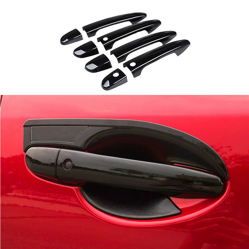 8P for Mazda 6 Atenza 2020-2021 Gloss Black Outside for Smart Door Handle Cover Trim