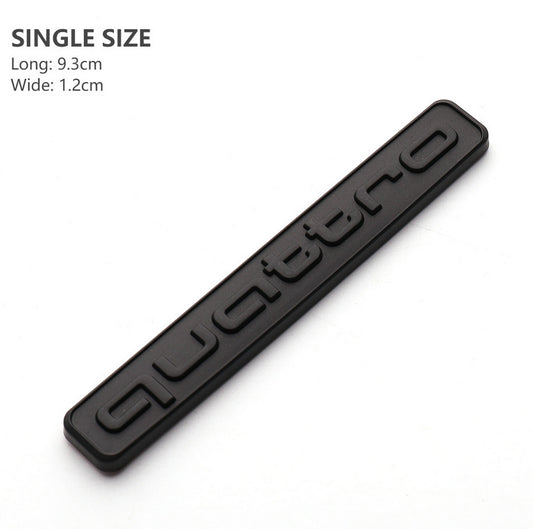 Carbon-plated side fender and window badge stickers for Volvo AWD cars.