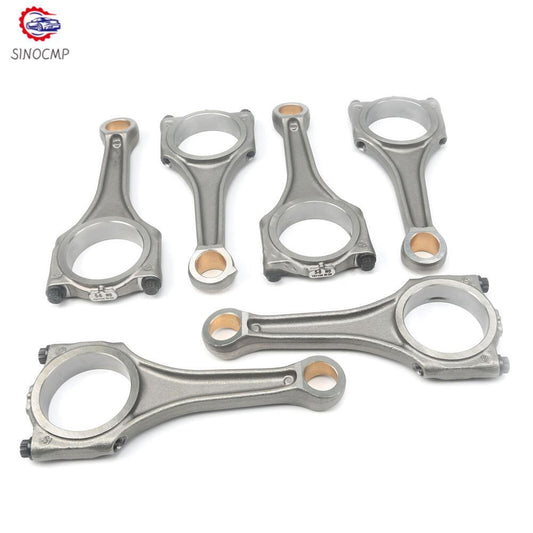 6X Engine Connecting Rod Set 06E198401E Compatible with A4 A5 A6 A7 for VW Touareg