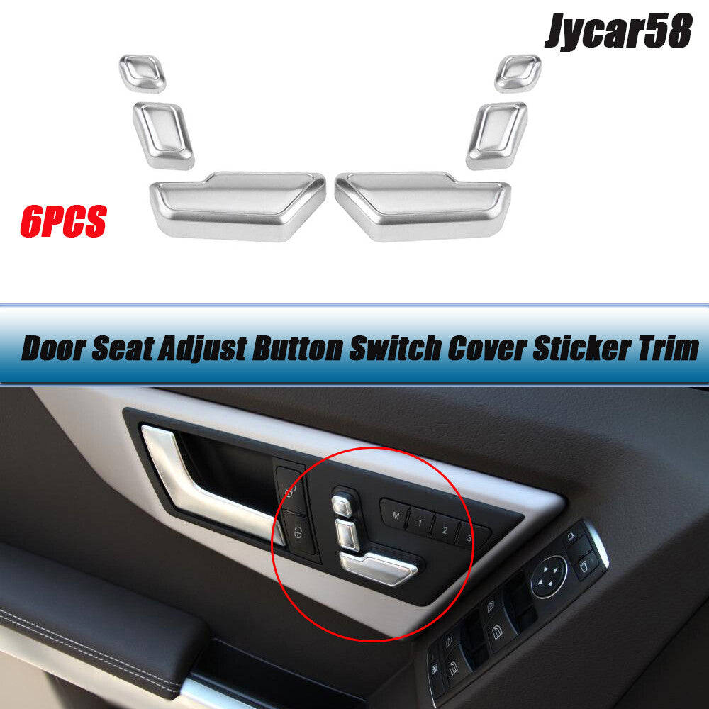 Car for Seat Adjust Button Cover Sticker for Benz A B C E Class GLA CLA GLE ML GL