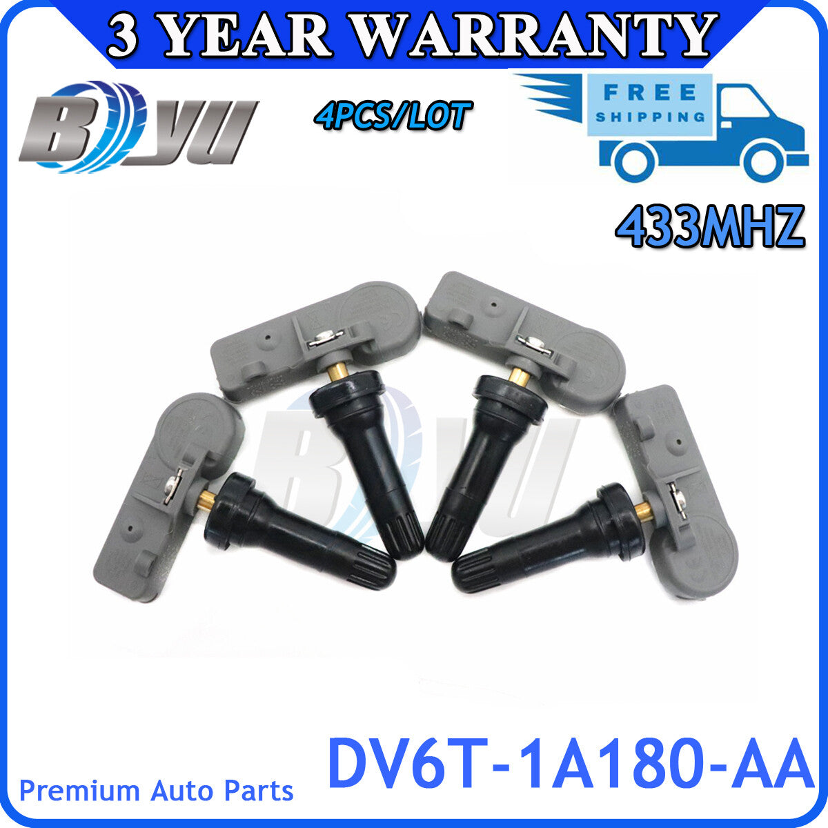Tire pressure sensor DV6T-1A180-AA 4X for Ford Escape Expedition Explorer
