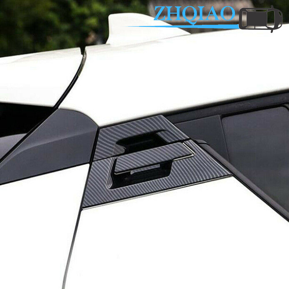 for Toyota CHR C-HR 2016-2021 Carbon Fiber Car Rear Door Handle Bowl Cover Trims
