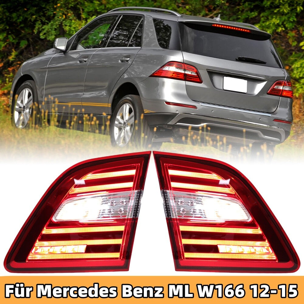 1 Pair for Mercedes Benz ML W166 2012-2015 Tail Light Rear Lamp Taillight L+R