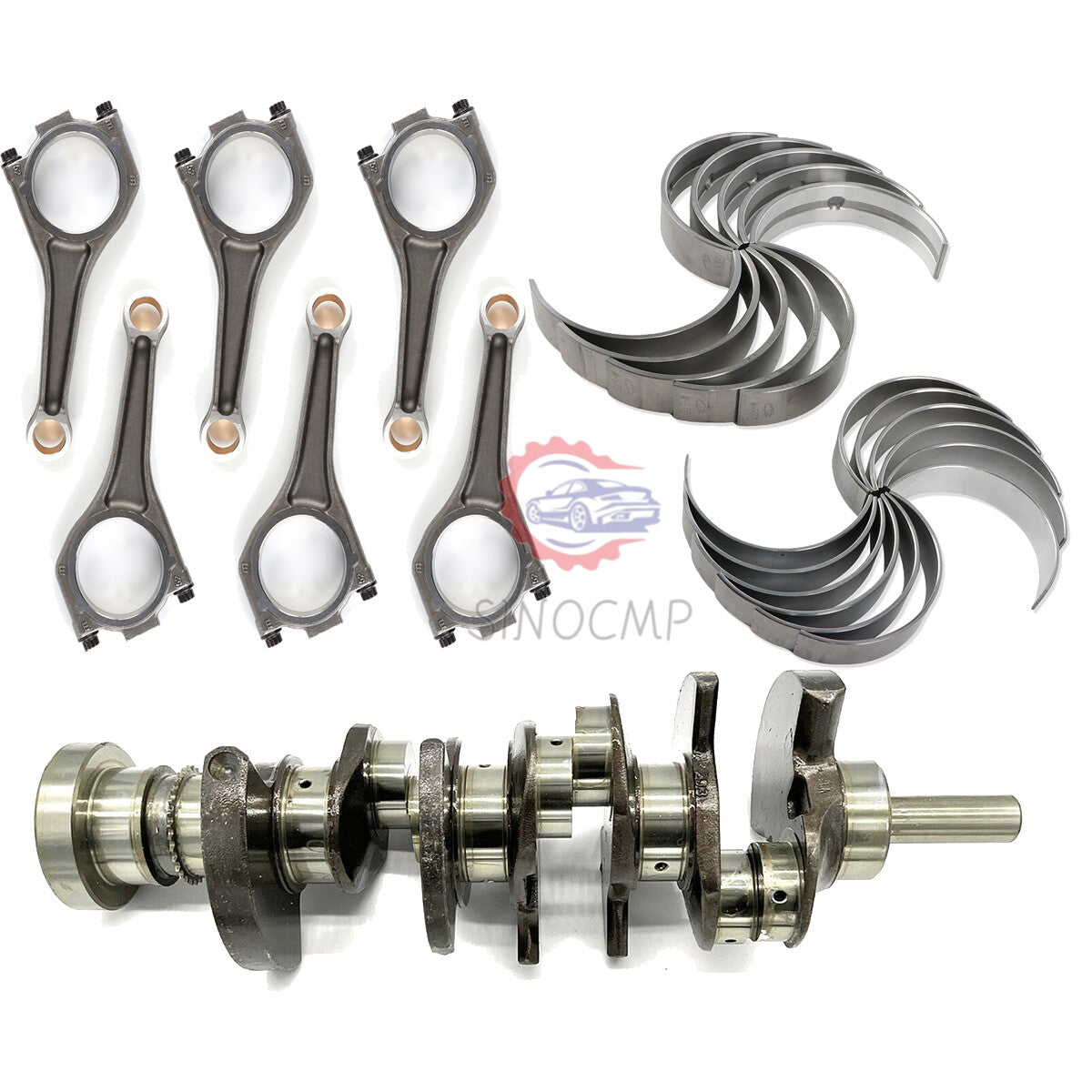 AJ126 Engine Crankshaft CRANKSHAFT MAIN CON BEARING Connecting Rod for Jaguar