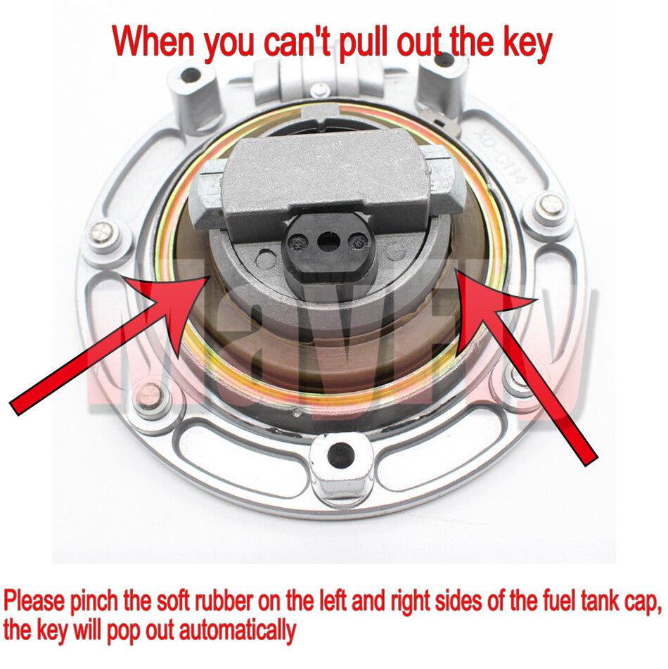 fit For CBR600RR/1100XX/900/929/954 CBR1000RR Fuel Gas Tank Cap Cover Lock w/Key