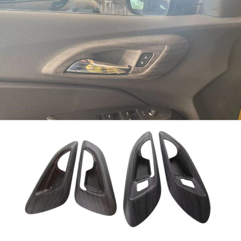 Wood Grain Inner Door Handle Bowl Cover Trim for Chevrolet Trax 2023 2024 2025
