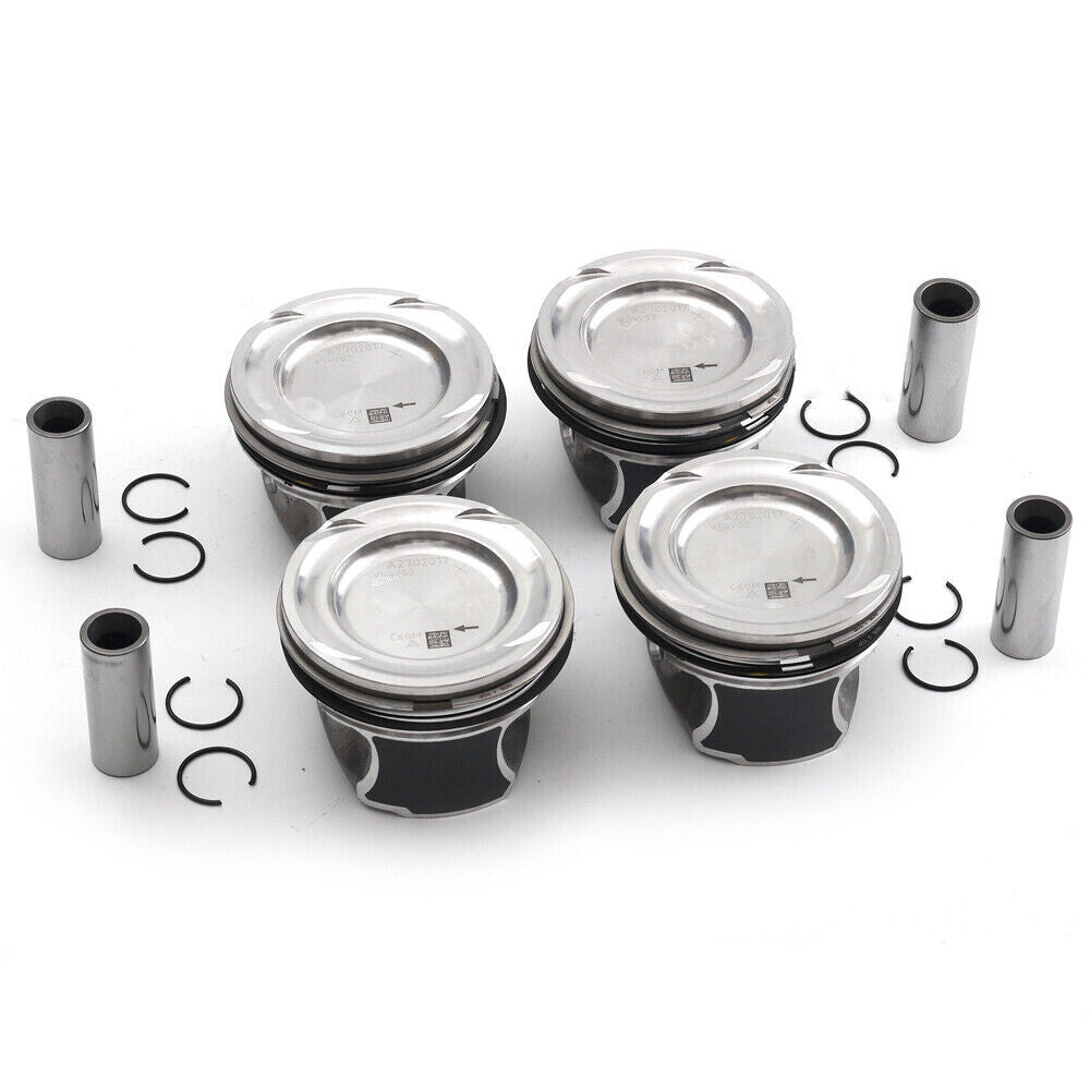 4x Pistons Rings Kit Fits For M270.920 for Mercedes-Benz CLA250 A250 X117 2.0T l4 US
