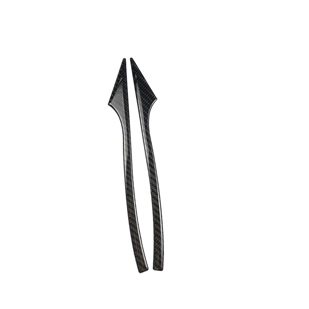 2 x carbon fiber rear mirror bar trim for BMW 5 Series E60 2005-2011