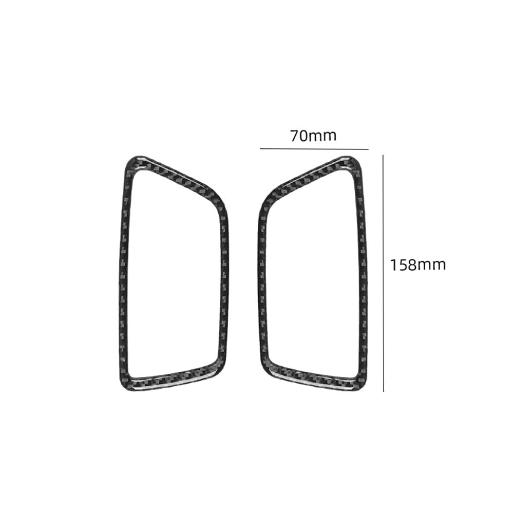Carbon Fiber Interior Front Door Handle Frame Cover Trim for Toyota Tacoma 16-21