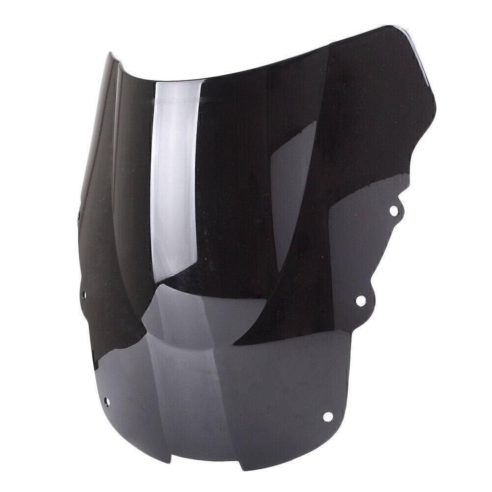Windshield Windscreen Wind Screen Double Bubble for Honda CBR1100XX 96-07 Black