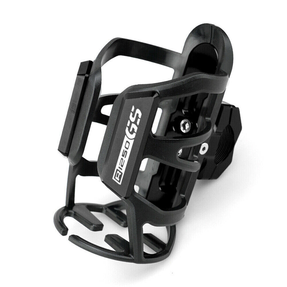Beverage Water Bottle Drink Cup Holder Stand Fit for BMW R1250 1200 GS ADV LC Black