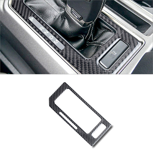 Carbon Fiber Interior Gear Shift Frame Cover Trim for Ford F-150 2015-2020