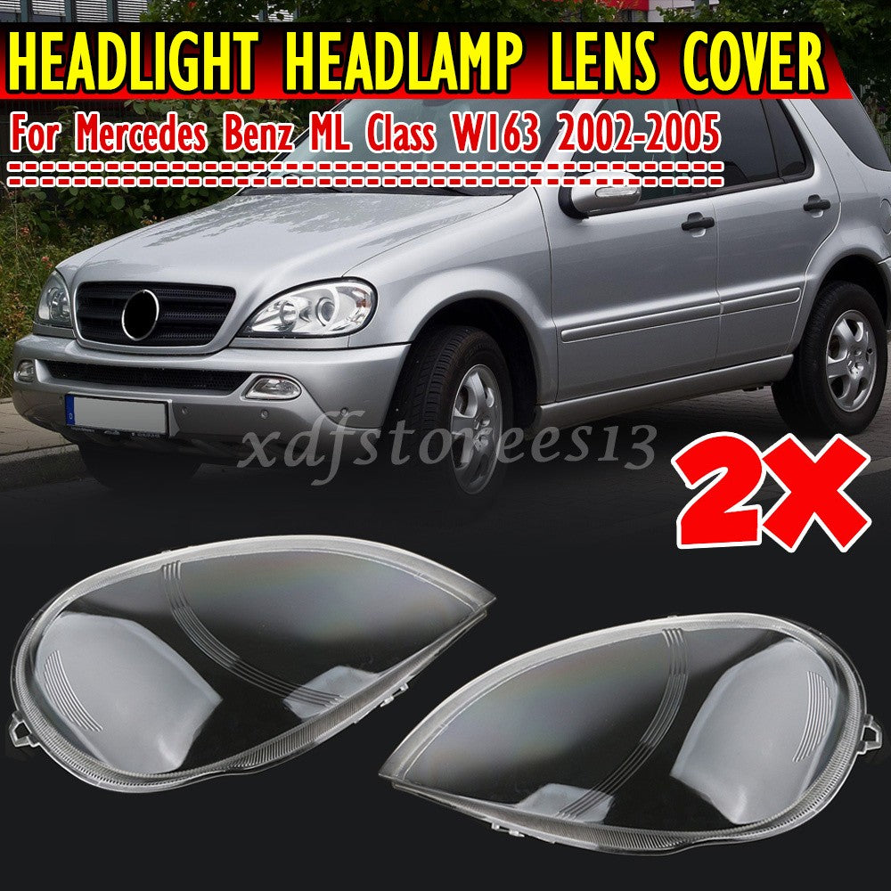 Headlight Lampsahde Lens Cover for Mercedes for Benz W163 ML320 ML350 ML500 02-05