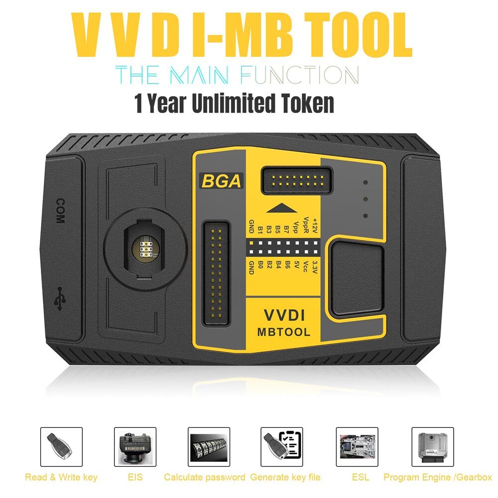 VVDI MB Tool Programmer Diagnosis with 1 Year Unlimite BGA Token for Benz