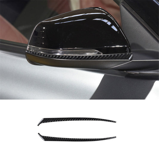 2Pcs Carbon Fiber Rearview Mirror Cover Trim for Toyota Supra A90 2019-2022