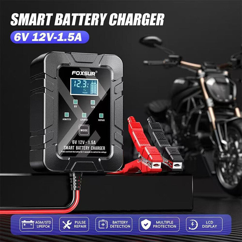 Fully Automatic Motorcycle Trickle Lithium Lead-Acid Battery Maintainer Charger