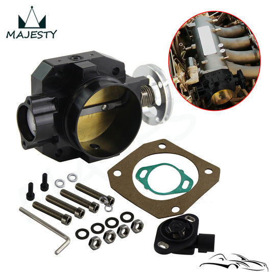 70mm Aluminum Throttle Body + TPS for Acura for Honda B16/B18/D15/D16/H22/F20 S2000