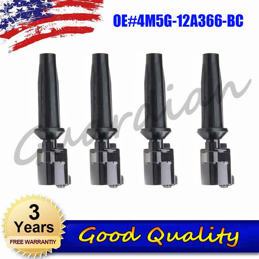 4PCS Iginition Coil 4M5G-12A366-BC for Mercury Mariner Hybrid for Mazda Tribute for Ford