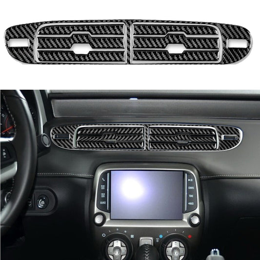 7x Carbon Fiber A/C Vents Outlet Cover Trim for Chevrolet Camaro 2010-2015