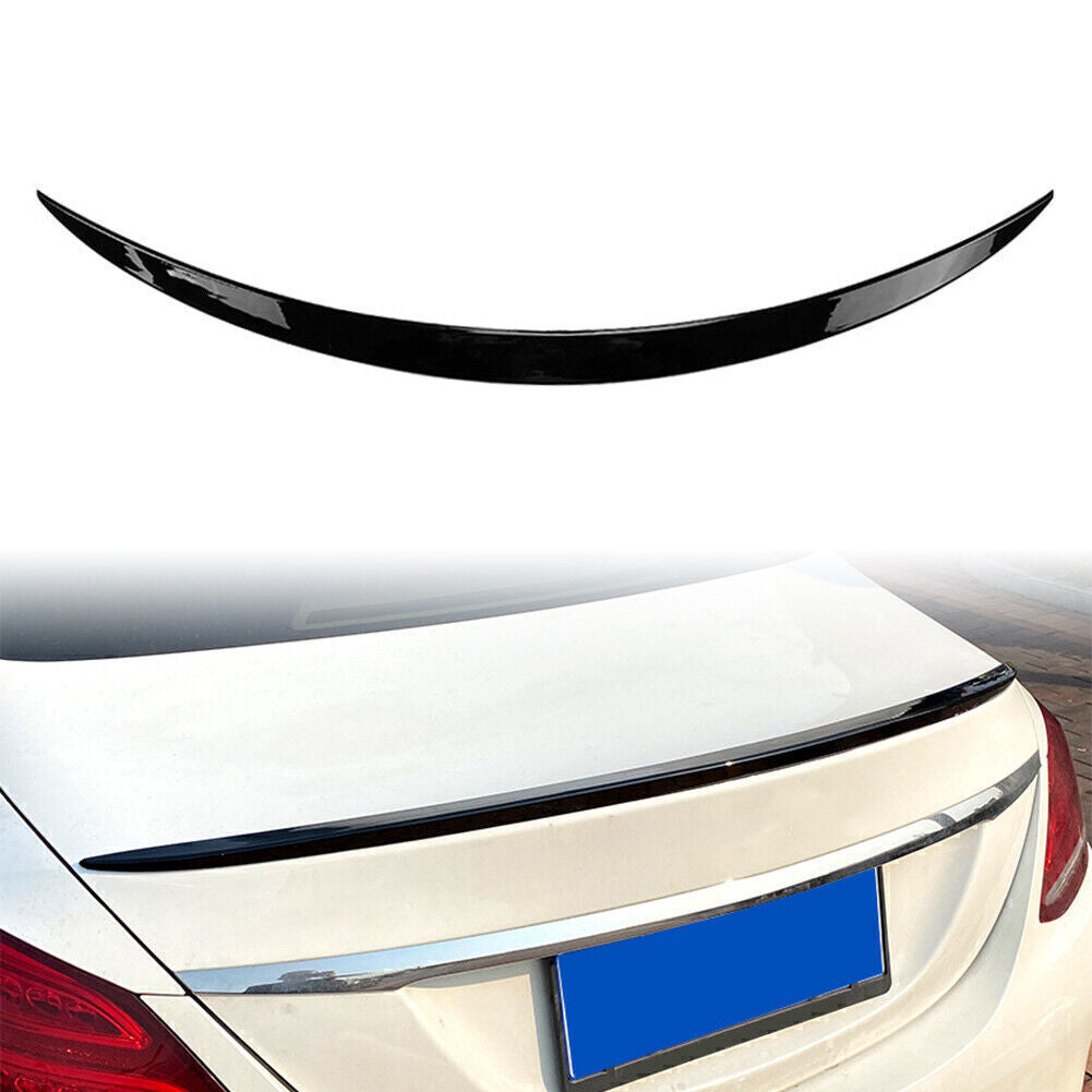 Car Tail Wing Rear Trunk Spoiler Trim Fit 15~2021 for Benz C-Class W205 C300 Sedan