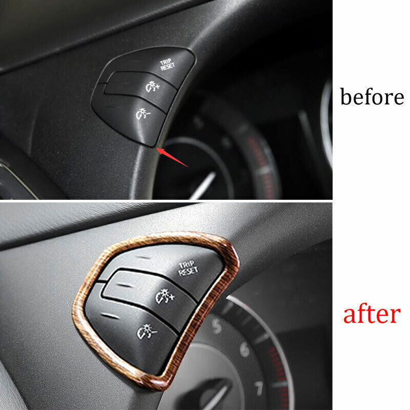Inner Speedometer lights Adjust Frame for Nissan Armada Y62 2017-2020 Wood Grain