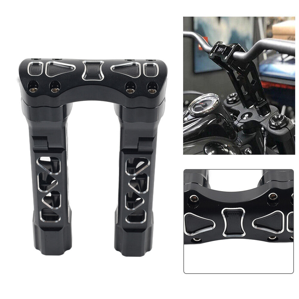 8.5 Pullback Handlebar Risers Clamps for Harley Dyna Softail Sportster 1 Bar