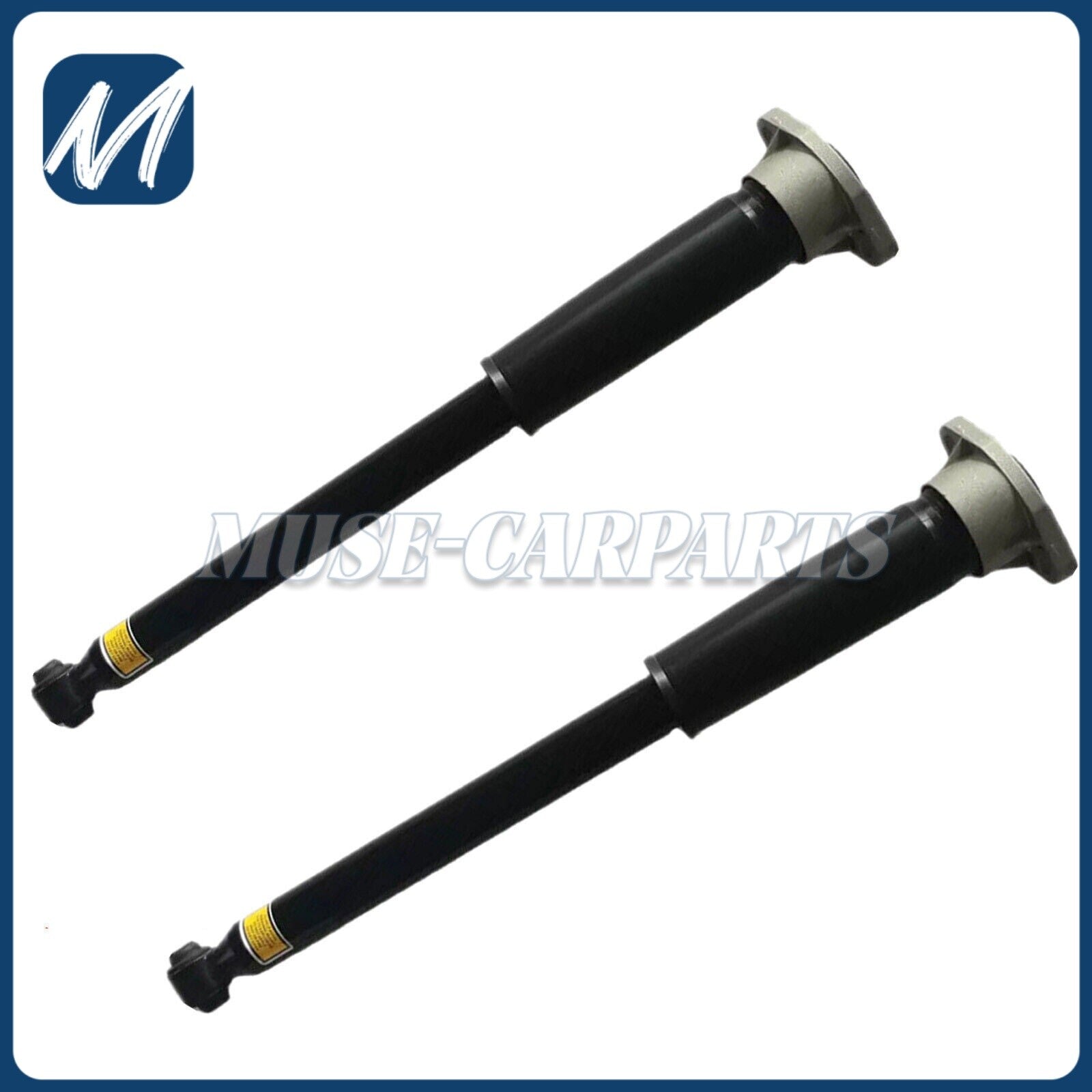 Two front shock absorbers with VDC electric sensors suitable for BMW X5, X6, E70, and E71 (2007-2014).