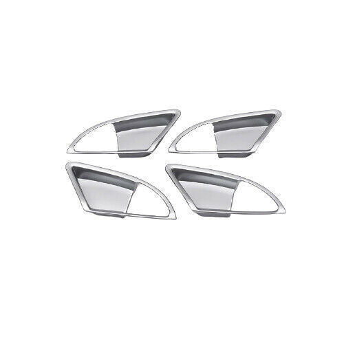 Inner Door Handle Bowl Cover Trim 4 for Honda Accord Crosstour 2008-2013 Silver
