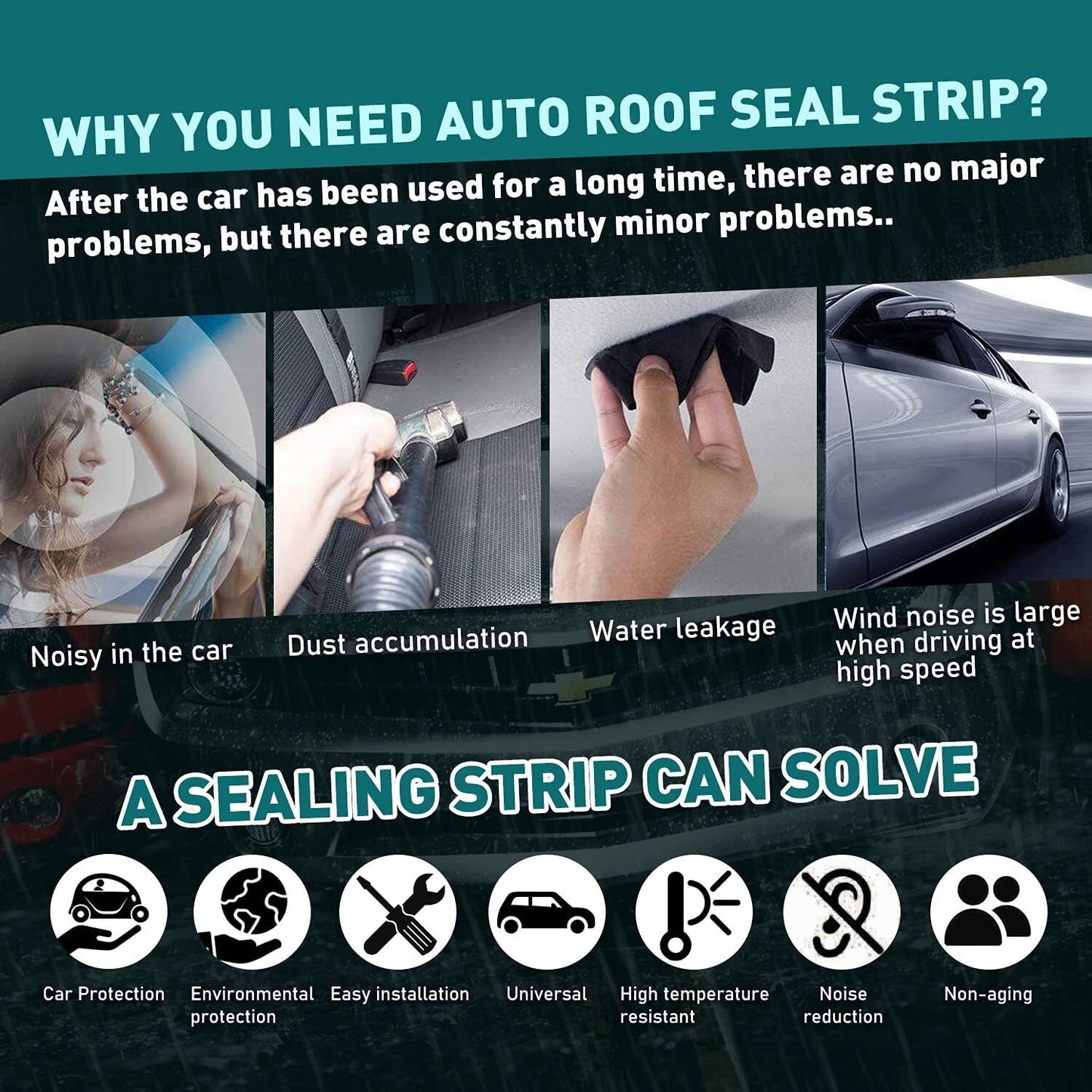 16.5ft Rubber T-Shaped for Jeep Car Door Headlight Seal Strip Edge Moulding Trim