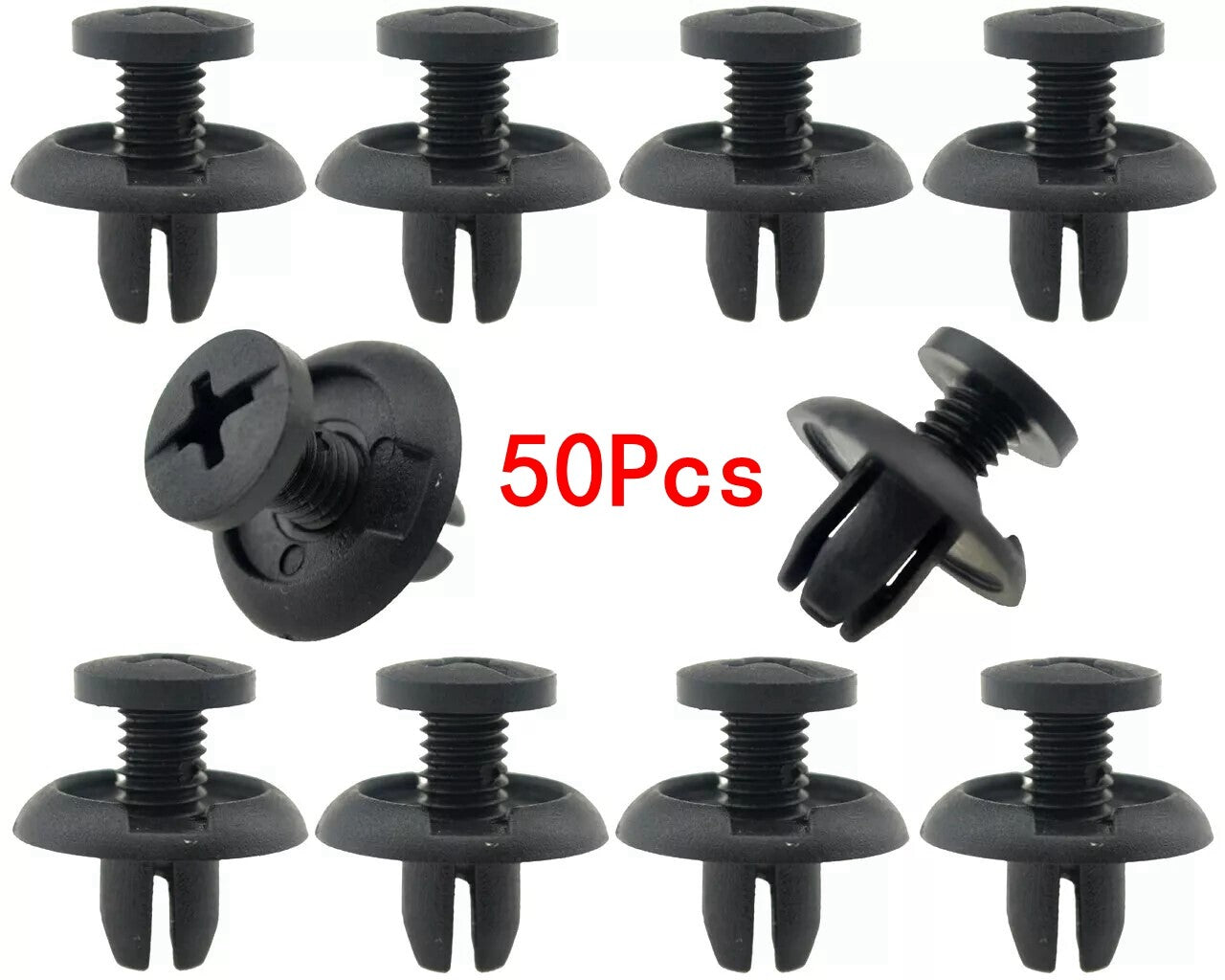 50Pcs Fit for Honda Fender Splash Shield Push Type Clip Nylon Retainer 91512-SM4-003