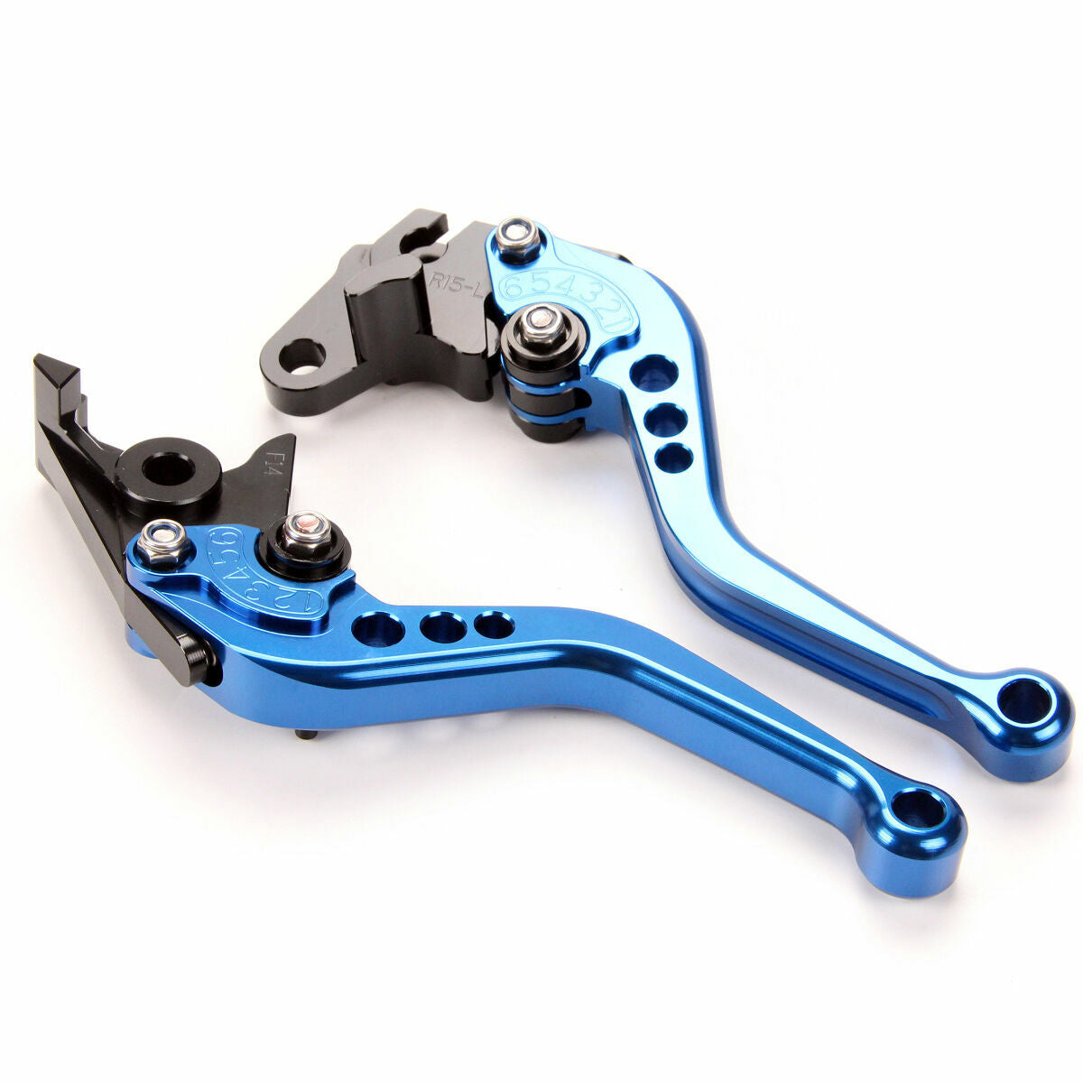 CNC Short Brake Clutch Levers for Yamaha Tenere 700 2019-2020-2021 Blue