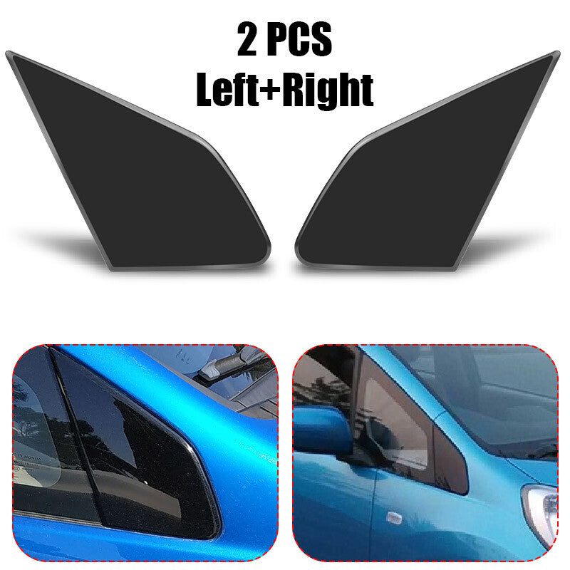 Left+Right Corner-Window Mirror Molding Trim Cover for Honda Fit Jazz 2009-11