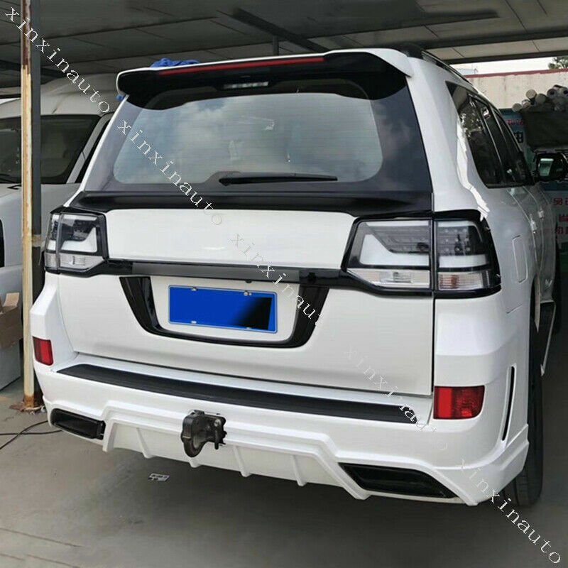 Glossy Black Rear License Plate Frame Decor for Toyota for Land Cruiser LC200 08-21