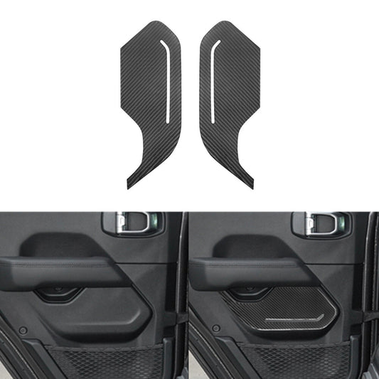 Carbon Fiber Rear Door Panel Cover for Jeep for Wrangler Jl 2018+ Gladiator 2020+