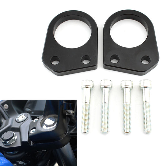 Lenker-Riser-Abstandhalter-Montageklemme f¨¹r for Suzuki GIXXER 250 SF Schwarz Paar