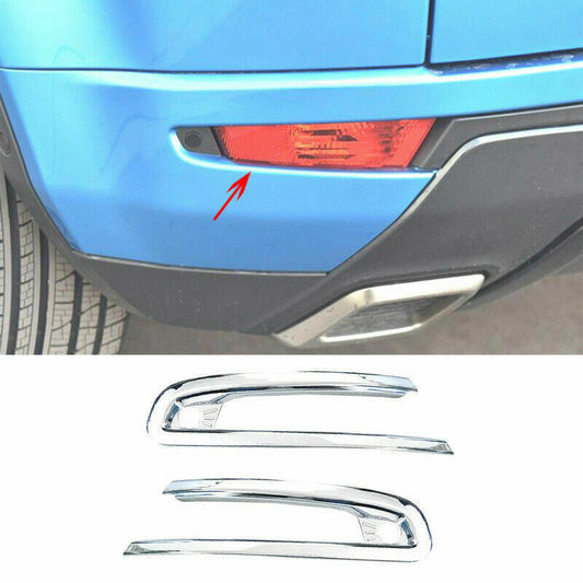 Fit for Range Rover Evoque 2012-2019 Chrome ABS Rear Fog Light Lamp Frame Trims