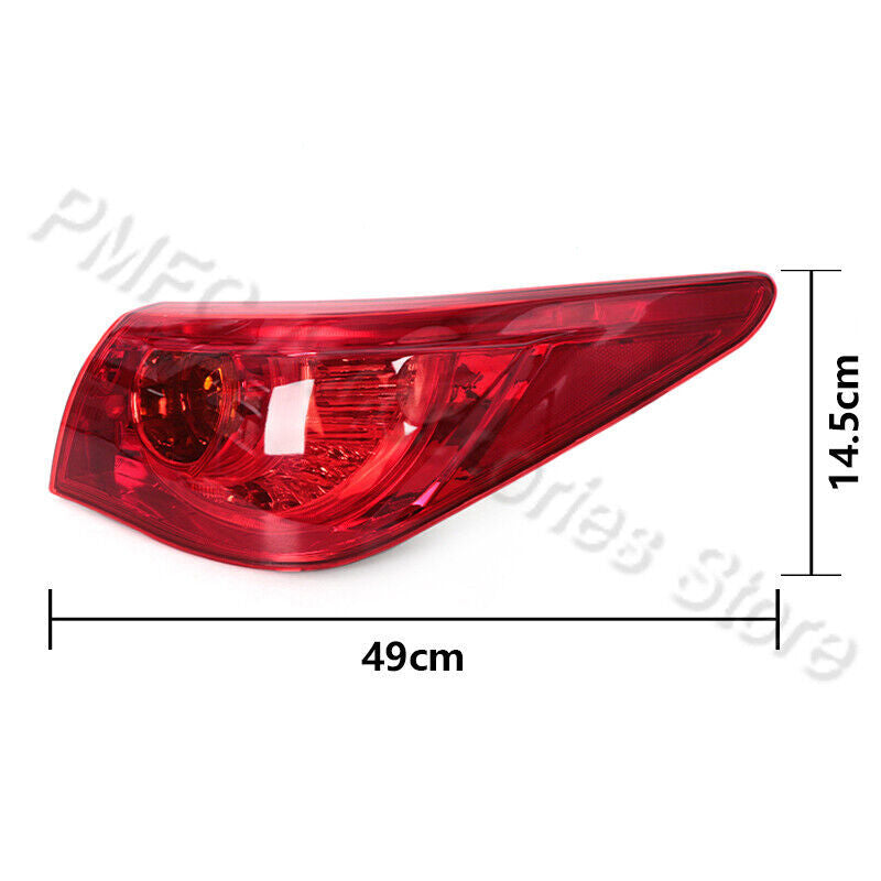 Right For 2014-2017 for Infiniti Q50/Q50s Rear Tail Light Outer Lamp Passenger Side