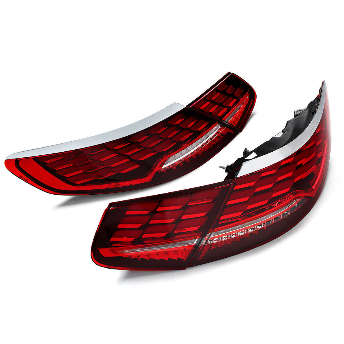 LED taillights upgraded with red lenses for Mercedes-Benz S-Class Coupe W217 C217 14-18