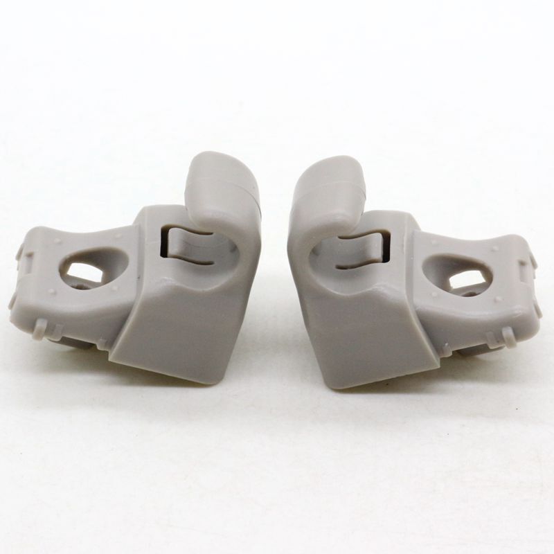 Set of 2 Fits for Tesla Model 3 2017-2020 Gray Sun Visor Clip Holdor Hook 113099300A