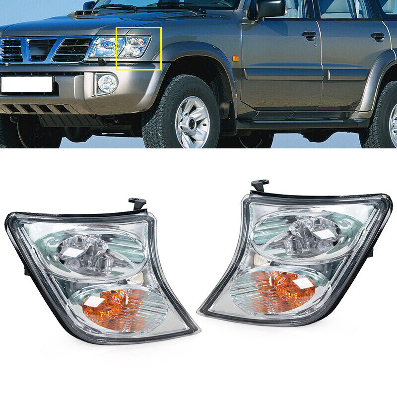 Pair Corner Light turn signal No Harness for Nissan Patrol PATROL Y61 2001-2004
