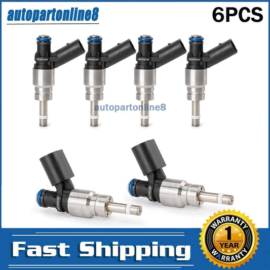 6 fuel injectors, 079906036C 06E906036E, suitable for 2008-2011 for Audi for A4 , for A5 , for A6 , Q5 3.2L V6.