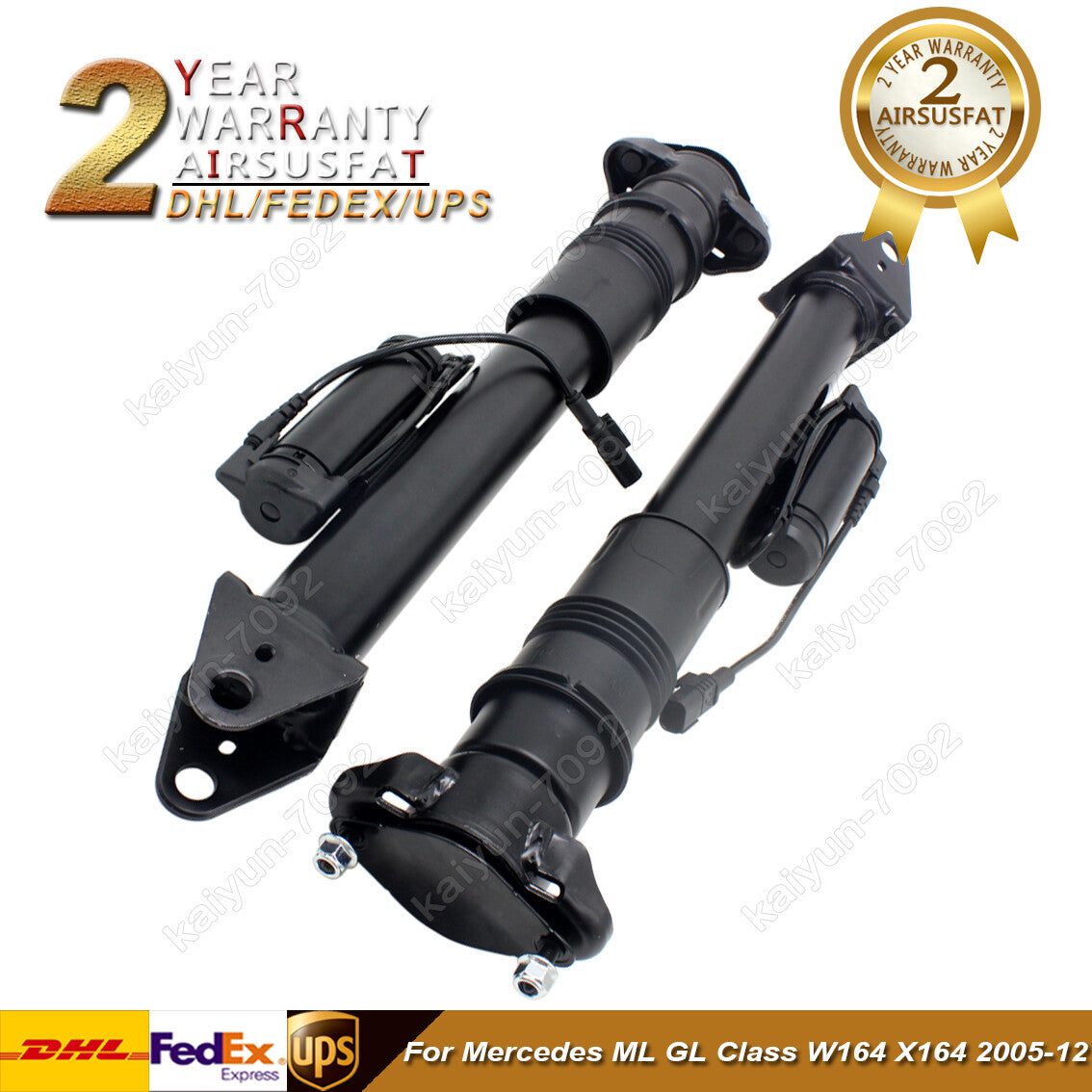 2pcs Rear Air Suspension Struts W/ADS for Mercedes W164 X164 GL ML 1643202031