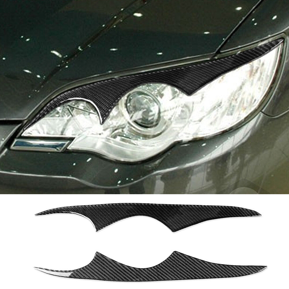 2¡ÁCarbon Fiber Front Headlight Eyelids Eyebrow Cover for Subaru Legacy 2006-2008